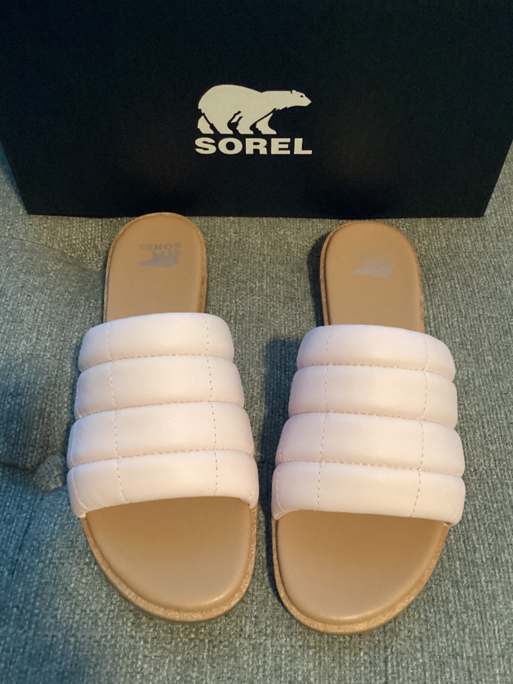 SOREL Ella III Quilted Puff Slide Sandal - Picture 1 of 16